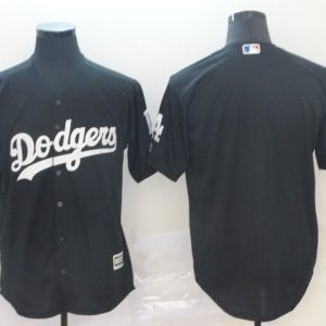 Fantastic Los Angeles Dodgers Blank Turn Back the Clock Jersey Black