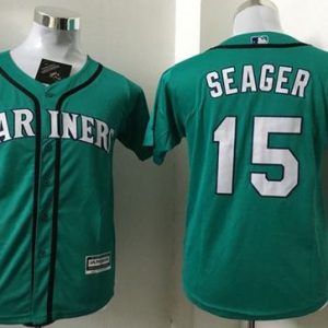 Fantastic Mariners #15 Kyle Seager Green Cool Base Stitched Youth MLB Jersey For a short time available Grab yours quickly to own a team jersey