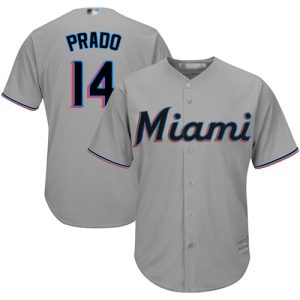 Fantastic Marlins #14 Martin Prado Grey Cool Base Stitched Youth MLB Jersey Collectors this is a must have Add it to your collection by ordering