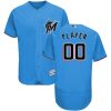 Fantastic Marlins Personalized Alternate 2019 Authentic Collection Flex Base Blue MLB Jersey (S 3XL)