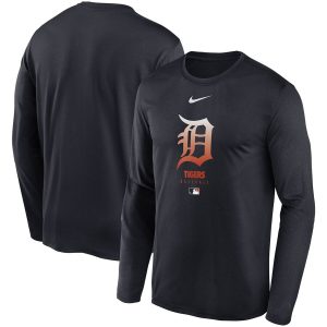 Fantastic Men's Detroit Tigers Nike Navy Authentic Collection Legend Performance Long Sleeve T Shirt Sports enthusiasts seize this opportunity Order now to feel the game excitement