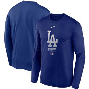 Fantastic Men's Los Angeles Dodgers Nike Royal Authentic Collection Legend Performance Long Sleeve T Shirt Limited stock Order now to show your love for your team