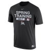 Fantastic Men's Miami Marlins Nike Black Authentic Collection Legend Team Issue Performance T Shirt