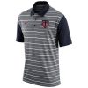 Fantastic Men's Minnesota Twins Nike Gray Dri FIT Stripe Polo