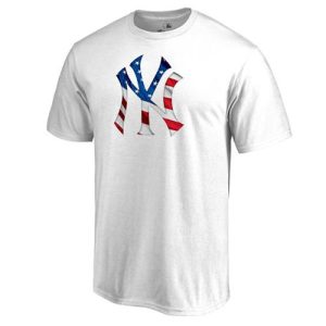 Fantastic Men's New York Yankees White Big & Tall Banner Wave T Shirt