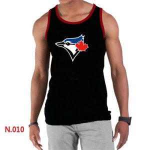Fantastic Men's Nike Toronto Blue Jays Sideline Legend Authentic Logo Tank Top Black