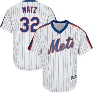 Fantastic Mets #32 Steven Matz White(Blue Strip) Alternate Cool Base Stitched Youth MLB Jersey Retailers boost your inventory Order now to meet customer demand