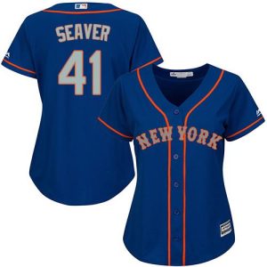 Fantastic Mets #41 Tom Seaver Blue(Grey NO.) Alternate Women's Stitched MLB Jersey Sports enthusiasts seize this opportunity Order now to feel the game excitement