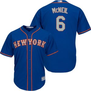 Fantastic Mets #6 Jeff McNeil Blue(Grey NO.) Cool Base Stitched Youth MLB Jersey Retailers boost your inventory Order now to meet customer demand