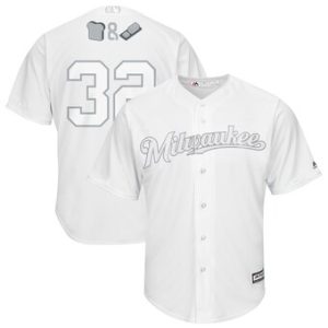 Fantastic Milwaukee Brewers #32 Jeremy Jeffress Majestic 2019 Players' Weekend Cool Base Player Jersey White