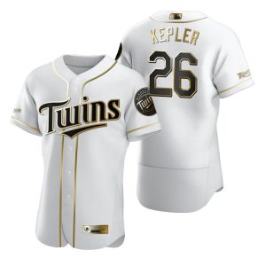 Fantastic Minnesota Twins #26 Max Kepler White Nike Men's Authentic Golden Edition MLB Jersey