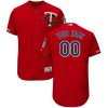 Fantastic Minnesota Twins Majestic Alternate Flex Base Authentic Collection Custom Jersey Scarlet