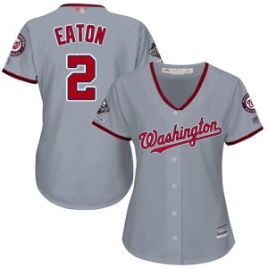 Fantastic Nationals #2 Adam Eaton Grey Road 2019 World Series Champions Women's Stitched MLB Jersey Sports fans this is your chance Order soon to be part of the action