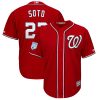 Fantastic Nationals #22 Juan Soto Red 2019 Spring Training Cool Base Stitched MLB Jersey