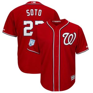 Fantastic Nationals #22 Juan Soto Red 2019 Spring Training Cool Base Stitched MLB Jersey