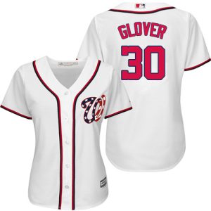 Fantastic Nationals #30 Koda Glover White Home Women's Stitched MLB Jersey Retailers boost your inventory Order now to meet customer demand