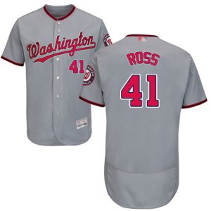Fantastic Nationals #41 Joe Ross Grey Flexbase Authentic Collection Stitched MLB Jersey