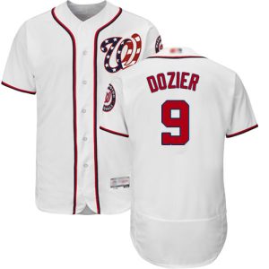 Fantastic Nationals #9 Brian Dozier White Flexbase Authentic Collection Stitched MLB Jersey