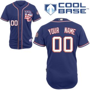 Fantastic Nationals Authentic Blue Cool Base MLB Jersey (S 3XL)