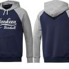 Fantastic New York Yankees Pullover Hoodie Dark Blue & Grey