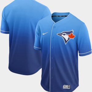Fantastic Nike Blue Jays Blank Royal Fade Authentic Stitched MLB Jersey