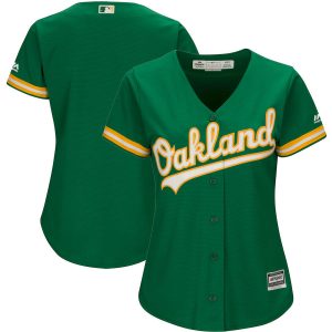 Fantastic Oakland Athletics Majestic Women's Alternate Cool Base Team Jersey Green With high demand Don't miss out Order now to wear your team colors