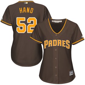 Fantastic Padres #52 Brad Hand Brown Alternate Women's Stitched MLB Jersey Collectors this is a must have Add it to your collection by ordering