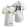 Fantastic Philadelphia Phillies #20 Mike Schmidt White Nike Men's Authentic Golden Edition MLB Jersey