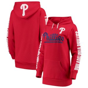 Fantastic Philadelphia Phillies G III 4Her by Carl Banks Women's Extra Innings Pullover Hoodie Red