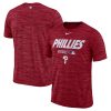 Fantastic Philadelphia Phillies Nike Authentic Collection Velocity Team Issue Performance T Shirt Red