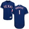 Fantastic Rangers #1 Elvis Andrus Blue Flexbase Authentic Collection Stitched MLB Jersey