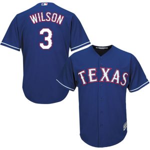 Fantastic Rangers #3 Russell Wilson Blue Cool Base Stitched Youth MLB Jersey Retailers boost your inventory Order now to meet customer demand