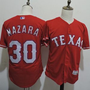 Fantastic Rangers #30 Nomar Mazara Red Flexbase Authentic Collection Stitched MLB Jersey
