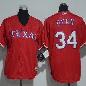 Fantastic Rangers #34 Nolan Ryan Red Cool Base Stitched Youth MLB Jersey Retailers boost your inventory Order now to meet customer demand