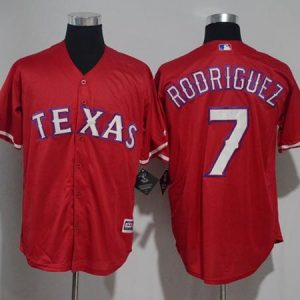 Fantastic Rangers #7 Ivan Rodriguez Red New Cool Base Stitched MLB Jersey