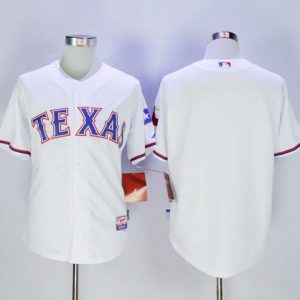 Fantastic Rangers Blank White Cool Base Stitched MLB Jersey