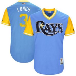 Fantastic Rays #3 Evan Longoria Light Blue Longo Players Weekend Authentic Stitched MLB Jersey
