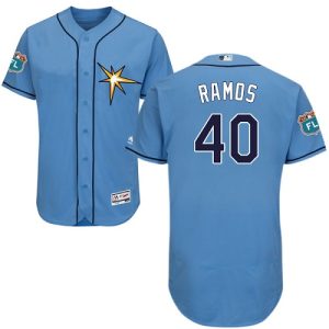 Fantastic Rays #40 Wilson Ramos Light Blue Flexbase Authentic Collection Stitched MLB Jersey