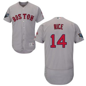 Fantastic Red Sox #14 Jim Rice Grey Flexbase Authentic Collection 2018 World Series Stitched MLB Jersey
