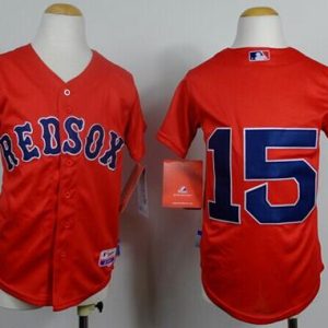 Fantastic Red Sox #15 Dustin Pedroia Red Cool Base Stitched Youth MLB Jersey For a short time available Grab yours quickly to own a team jersey