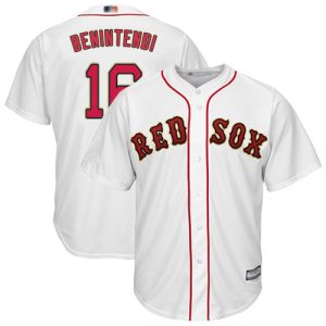 Fantastic Red Sox #16 Andrew Benintendi White 2019 Gold Program Cool Base Stitched Youth MLB Jersey Limited stock Order now to show your love for your team