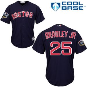 Fantastic Red Sox #25 Jackie Bradley Jr Navy Blue Cool Base 2018 World Series Stitched Youth MLB Jersey For a short time available Grab yours quickly to own a team jersey