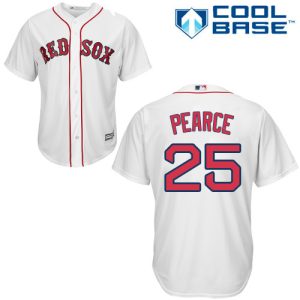 Fantastic Red Sox #25 Steve Pearce White New Cool Base Stitched MLB Jersey
