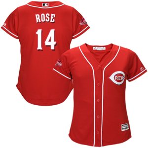 Fantastic Reds #14 Pete Rose Red Alternate Women's Stitched MLB Jersey With high demand Don't miss out Order now to wear your team colors