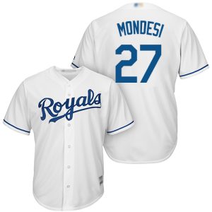 Fantastic Royals #27 Raul Mondesi White Cool Base Stitched Youth MLB Jersey Hurry Exclusive offer Place your order immediately for a great jersey