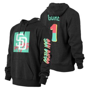 Fantastic San Diego Padres #1 MacKenzie Gore Men's Nike MLB 2022 City Connect Hoodie   Black