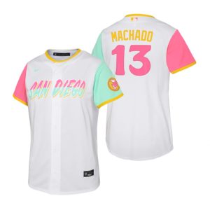 Fantastic San Diego Padres #13 Manny Machado 2022 City Connect Youth Nike Games Jersey   White With high demand Don't miss out Order now to wear your team colors