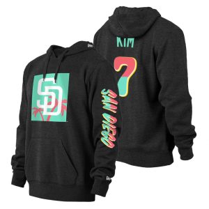 Fantastic San Diego Padres #7 Ha Seong Kim Men's Nike MLB 2022 City Connect Hoodie   Black