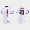 Fantastic San Diego Padres Custom 2021 MLB All Star Game Authentic White Jersey