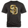 Fantastic San Diego Padres Fanatics Apparel Gold Collection Tri Blend T Shirt Black